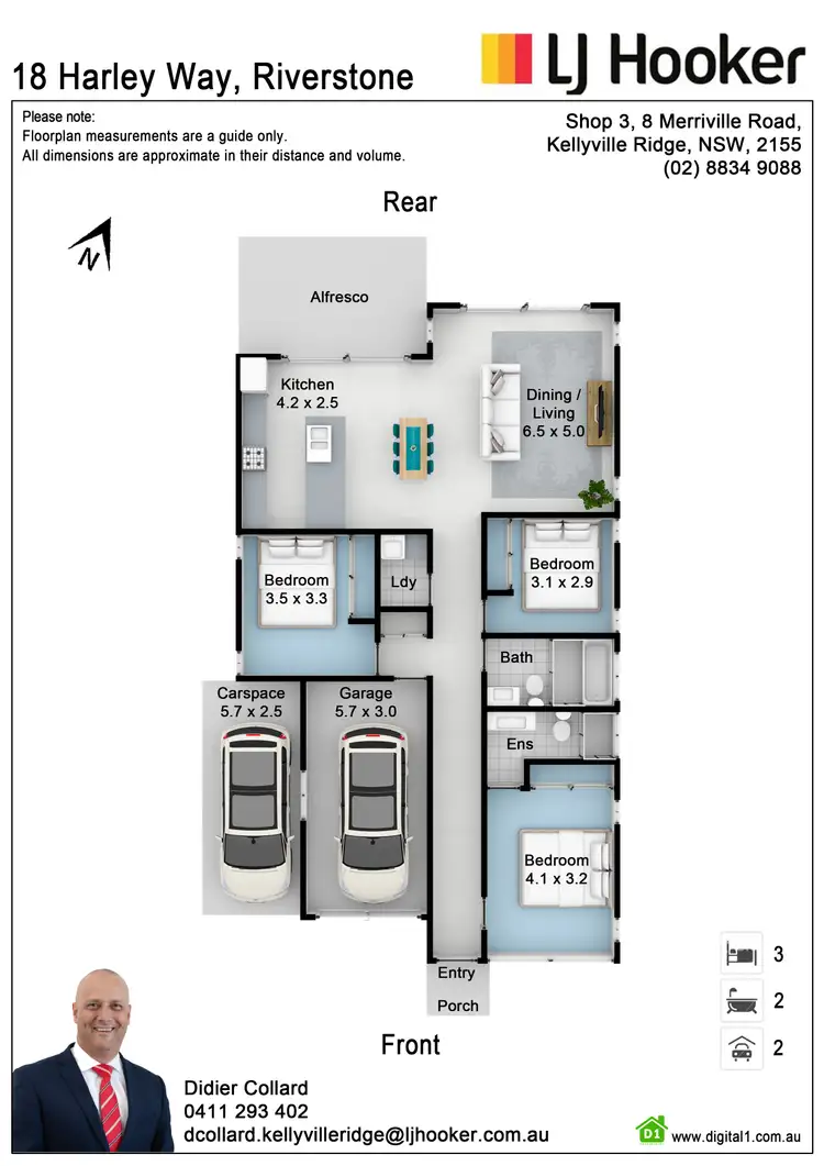 Floorplan of Homely house listing, 18 Harley Way, Riverstone NSW 2765