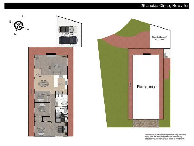 Floorplan of Homely house listing, 26 Jackie Close, Rowville VIC 3178