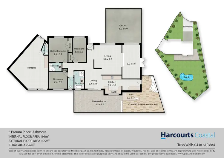 Floorplan of Homely house listing, 3 Paruna Place, Ashmore QLD 4214