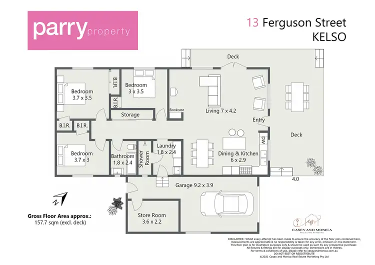 Floorplan of Homely house listing, 13 Ferguson Street, Kelso TAS 7270
