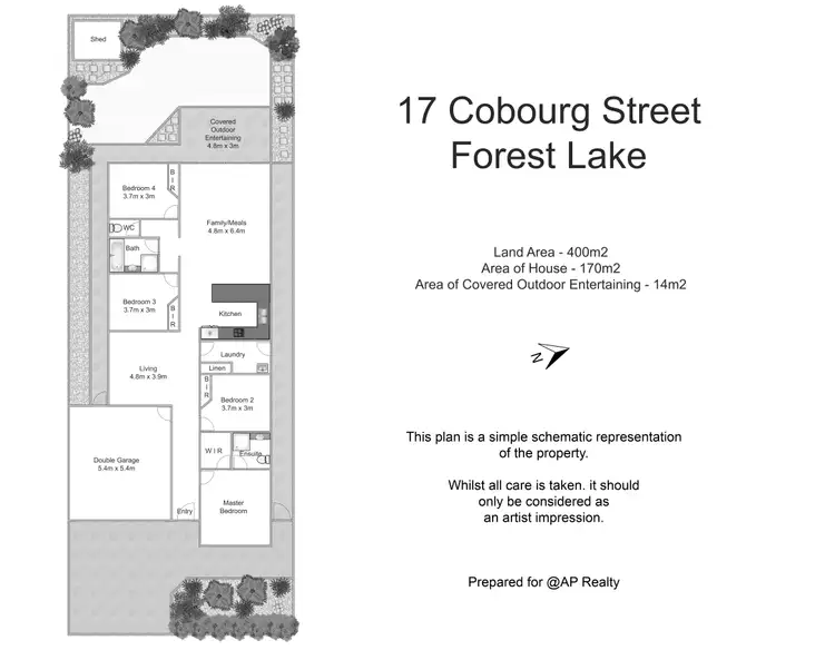 Floorplan of Homely house listing, 17 Cobourg Street, Forest Lake QLD 4078
