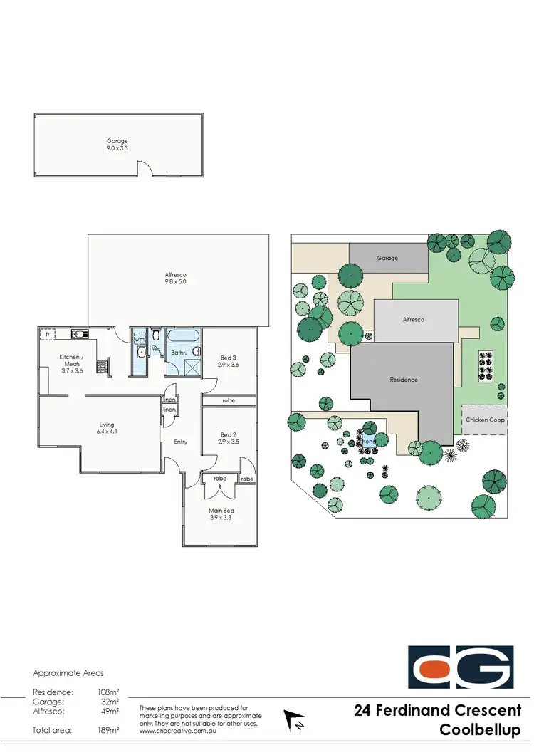 Floorplan of Homely house listing, 24 Ferdinand Crescent, Coolbellup WA 6163