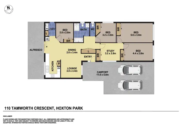 Floorplan of Homely house listing, 110 Tamworth Cres, Hoxton Park NSW 2171