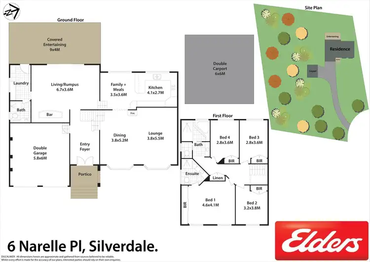 Floorplan of Homely house listing, 6 Narelle Place, Silverdale NSW 2752