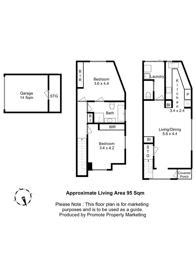 Floorplan of Homely house listing, 4/124 New Town Road, New Town TAS 7008