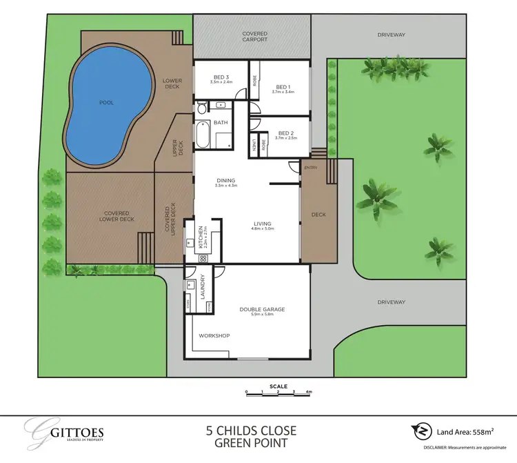 Floorplan of Homely house listing, 5 Childs Close, Green Point NSW 2251