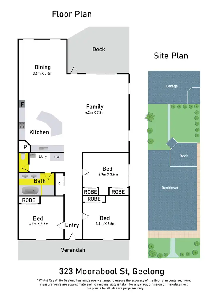 Floorplan of Homely house listing, 323 Moorabool Street, Geelong VIC 3220