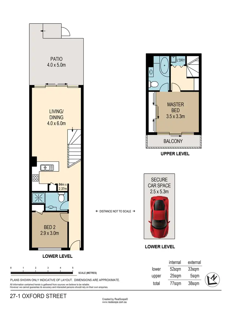 Floorplan of Homely townhouse listing, 27/1 Oxford Street, Bulimba QLD 4171
