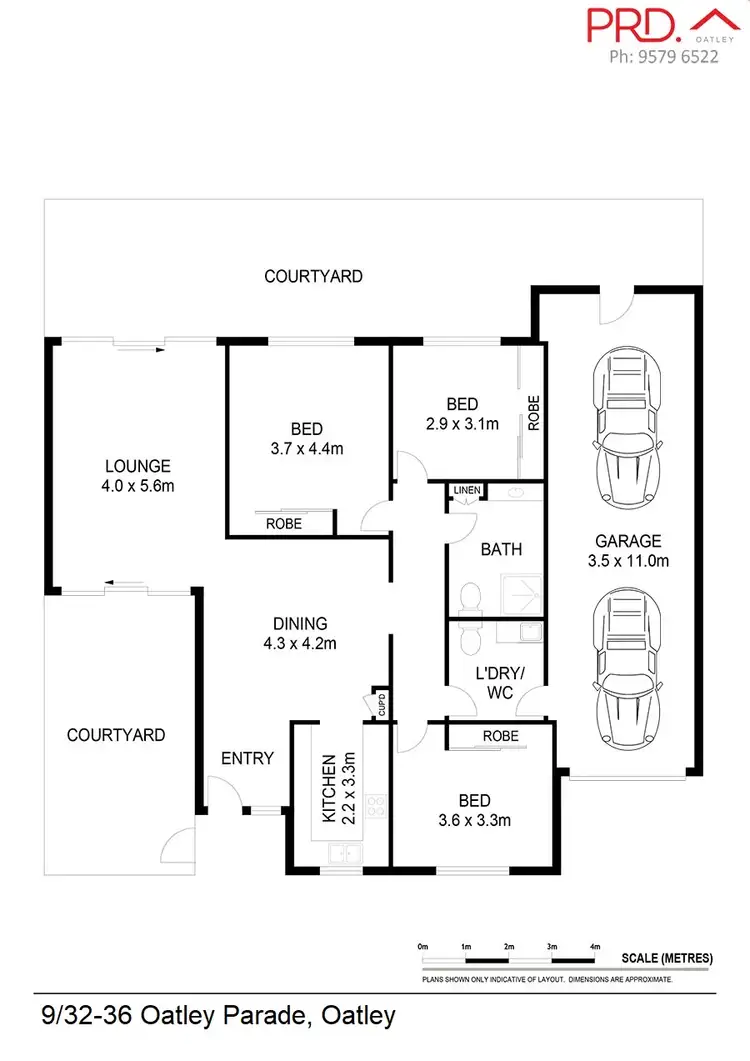 Floorplan of Homely villa listing, 9/32-36 Oatley Parade, Oatley NSW 2223