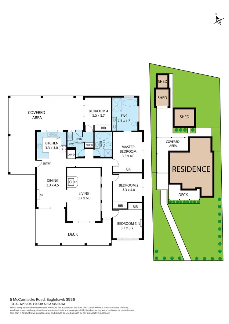 Floorplan of Homely house listing, 5 McCormacks Road, Eaglehawk VIC 3556