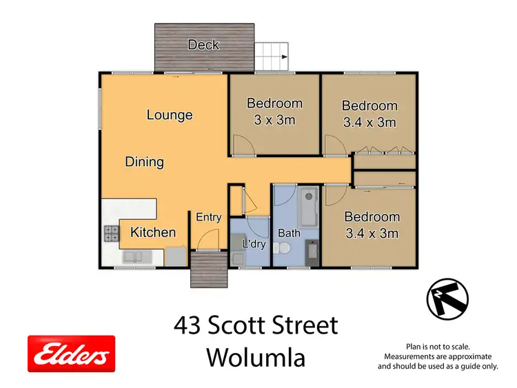 Floorplan of Homely house listing, 43 SCOTT STREET, Wolumla NSW 2550