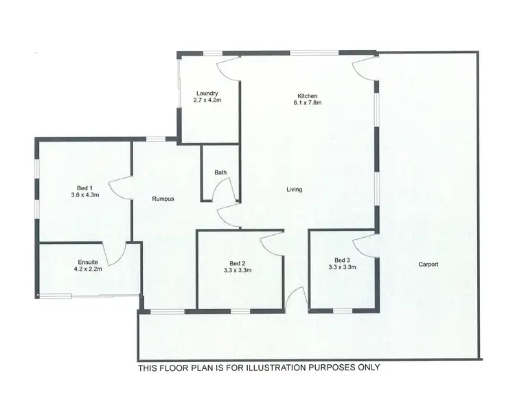 Floorplan of Homely rural property listing, 205 CAPELTHORNES ROAD, Langkoop VIC 3318
