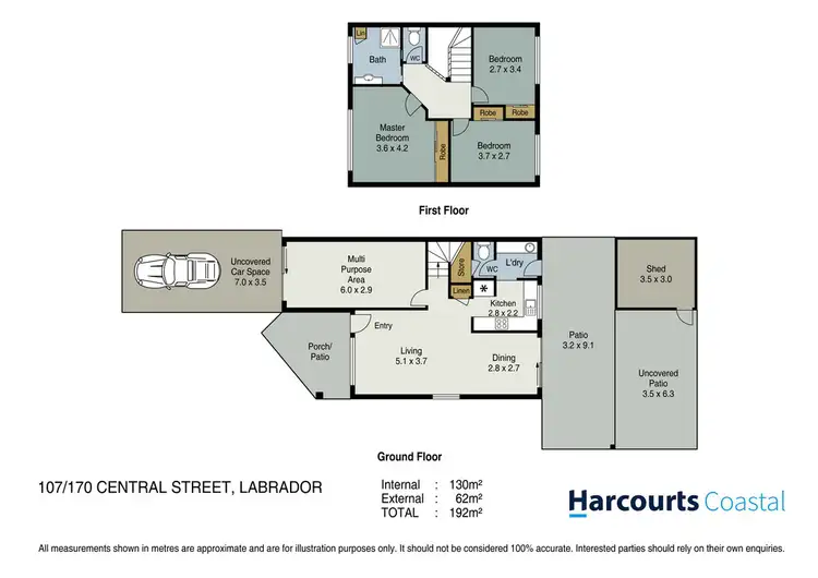 Floorplan of Homely townhouse listing, 107/170 Central Street, Labrador QLD 4215