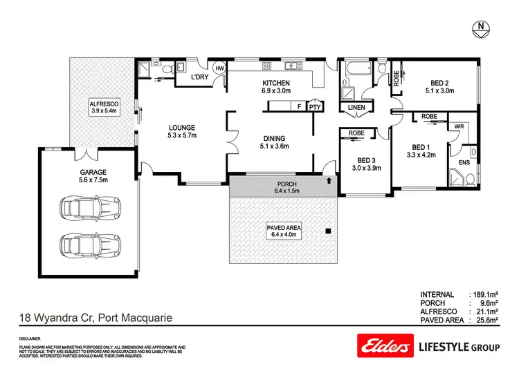 Floorplan of Homely house listing, 18 Wyandra Crescent, Port Macquarie NSW 2444