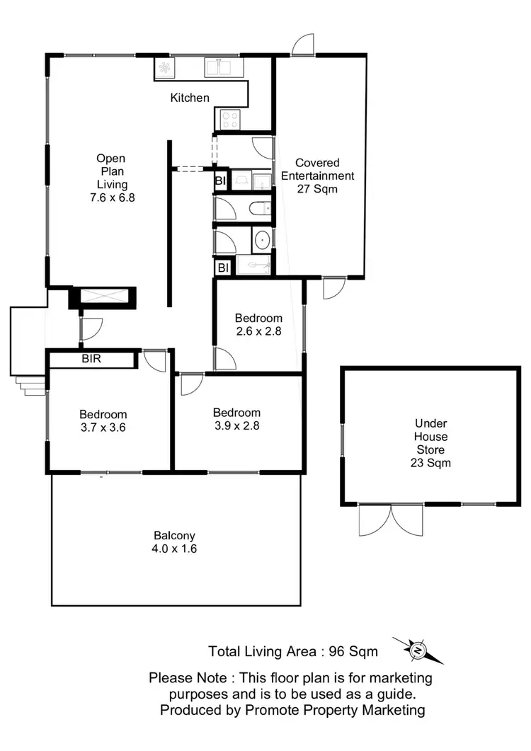 Floorplan of Homely house listing, 1 Eighth Avenue, West Moonah TAS 7009