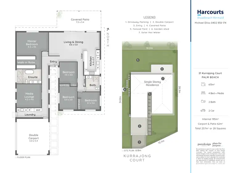 Floorplan of Homely house listing, 21 Kurrajong Court, Palm Beach QLD 4221
