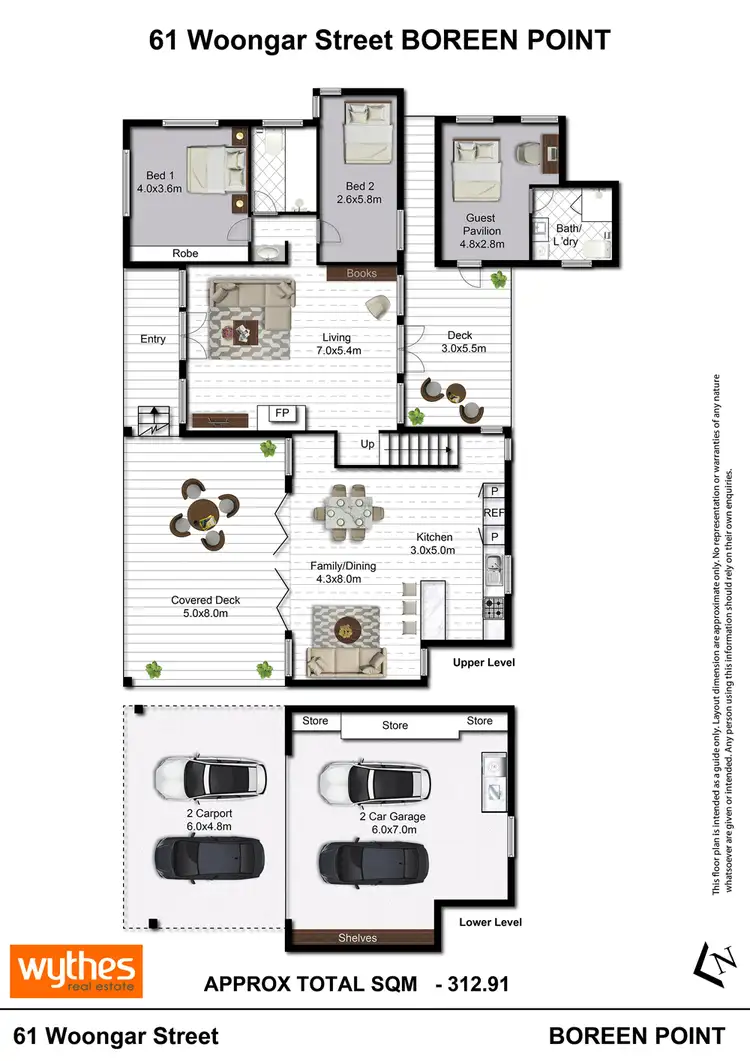 Floorplan of Homely house listing, 61 Woongar Street, Boreen Point QLD 4565
