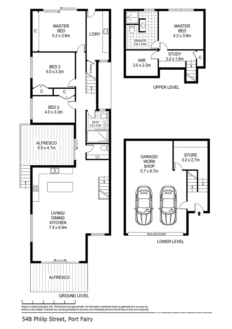 Floorplan of Homely house listing, 54B Philip Street, Port Fairy VIC 3284