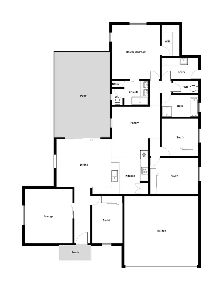 Floorplan of Homely house listing, 9 Ebony Court, Bushland Beach QLD 4818