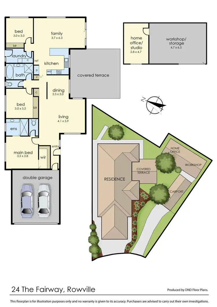 Floorplan of Homely house listing, 24 The Fairway, Rowville VIC 3178