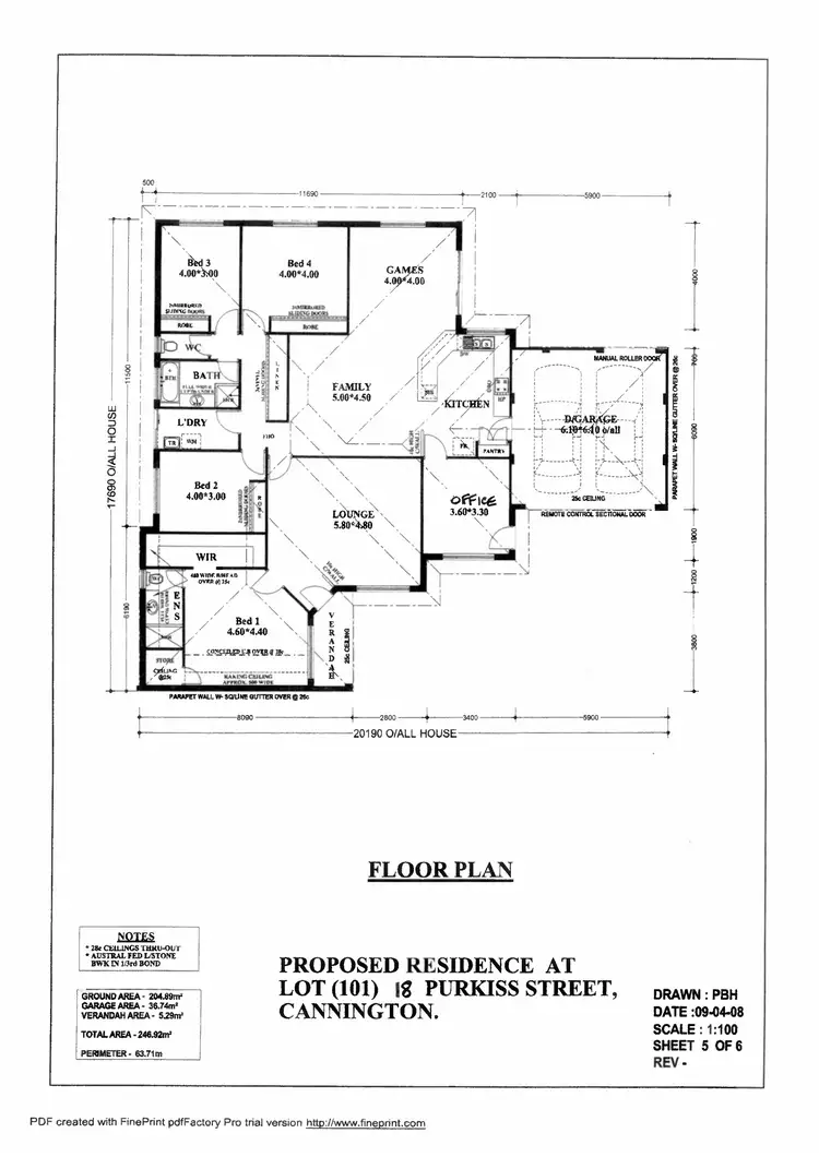 Floorplan of Homely house listing, 18 Purkiss Street, Cannington WA 6107