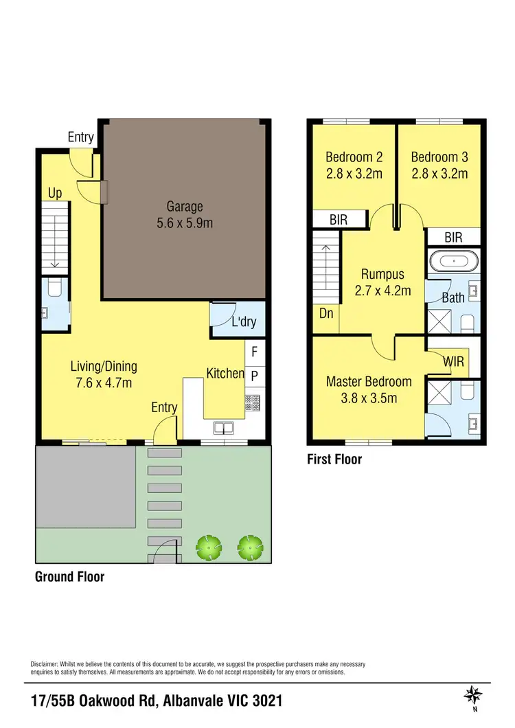 Floorplan of Homely house listing, 17/55B Oakwood Road, Albanvale VIC 3021