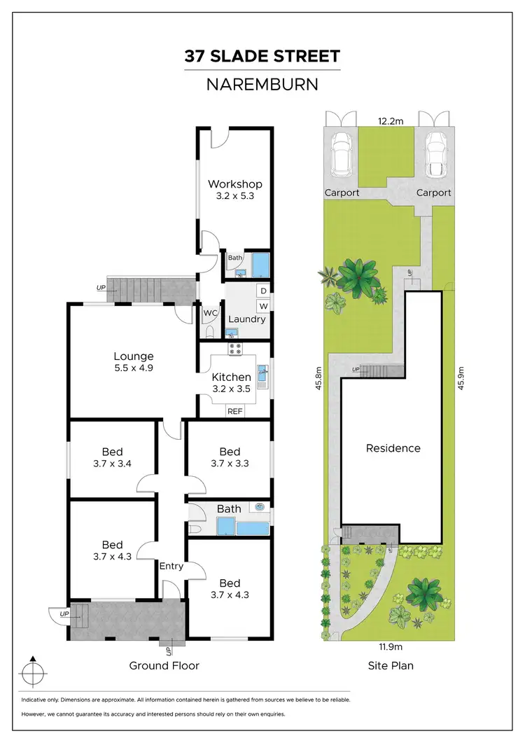 Floorplan of Homely house listing, 37 Slade Street, Naremburn NSW 2065