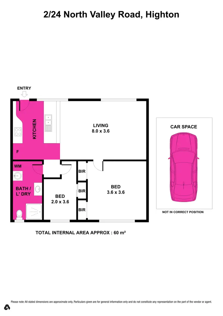 Floorplan of Homely unit listing, 2/24 North Valley Road, Highton VIC 3216
