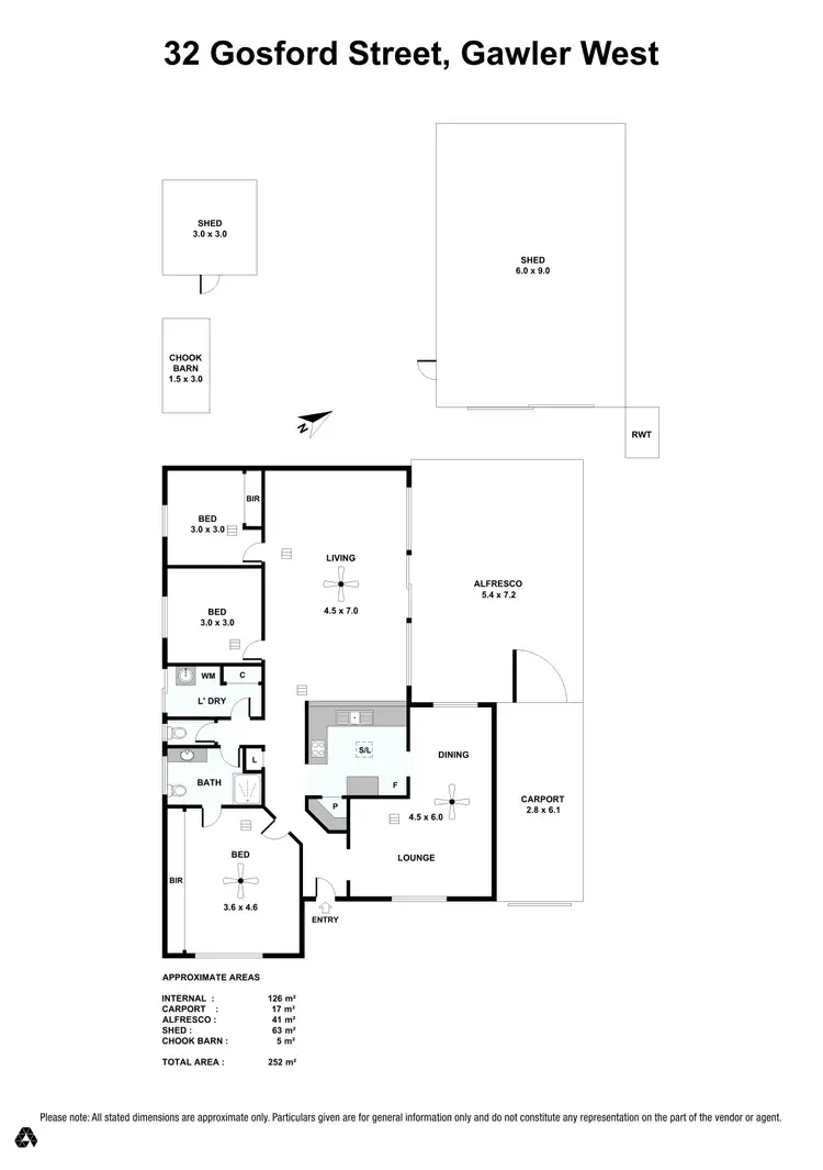 Floorplan of Homely house listing, 32 Gosford Street, Gawler West SA 5118