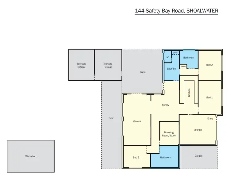Floorplan of Homely house listing, 144 Safety Bay Road, Shoalwater WA 6169