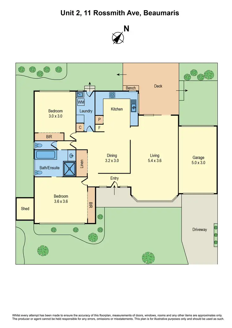 Floorplan of Homely unit listing, 2/11 Rossmith Avenue, Beaumaris VIC 3193