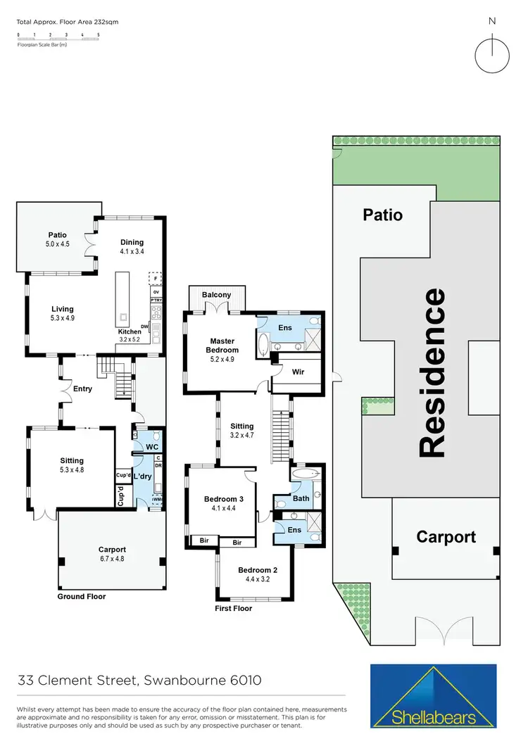 Floorplan of Homely house listing, 33 Clement Street, Swanbourne WA 6010