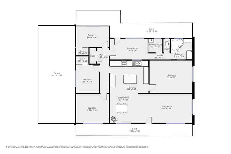 Floorplan of Homely house listing, 1305 BANYENA ROAD, Jung VIC 3401