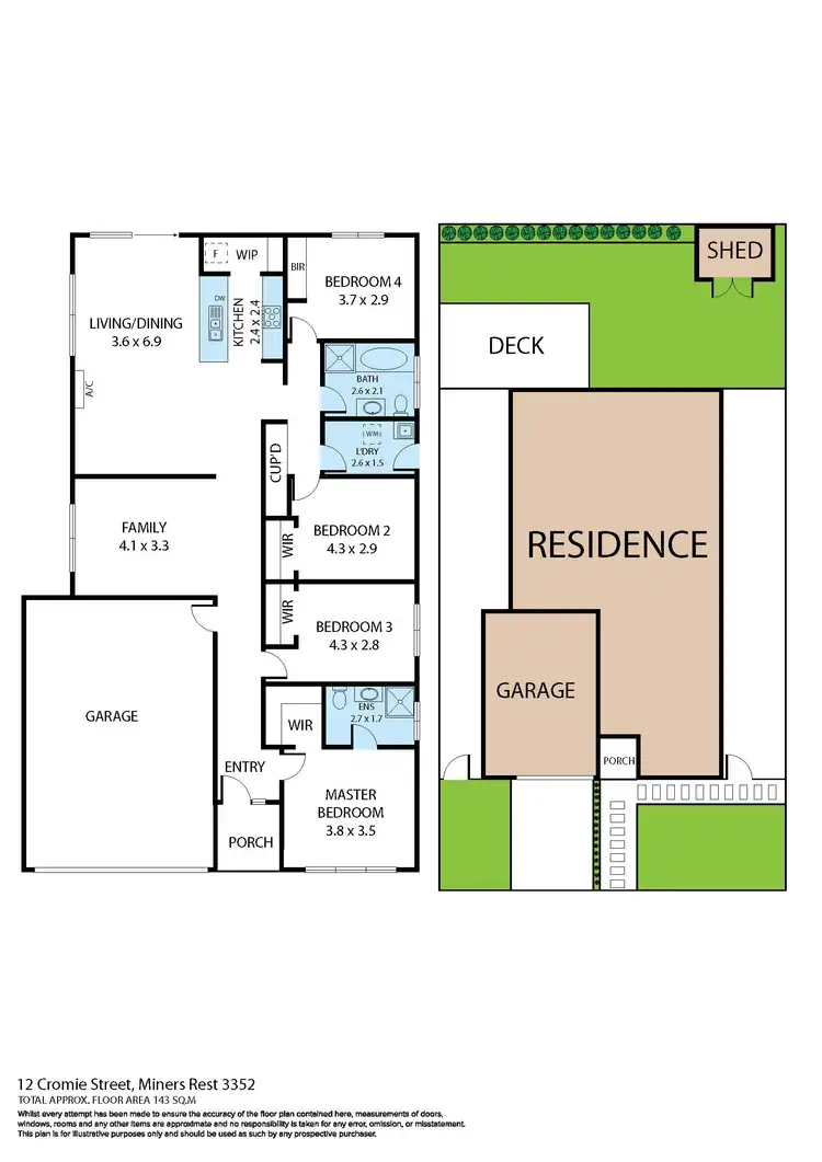 Floorplan of Homely house listing, 12 Cromie Street, Miners Rest VIC 3352