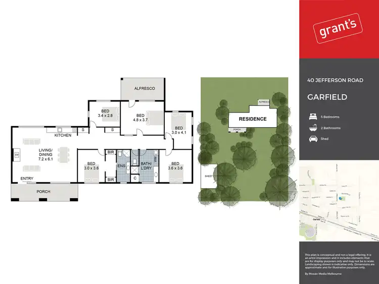 Floorplan of Homely house listing, 40 Jefferson Road, Garfield VIC 3814
