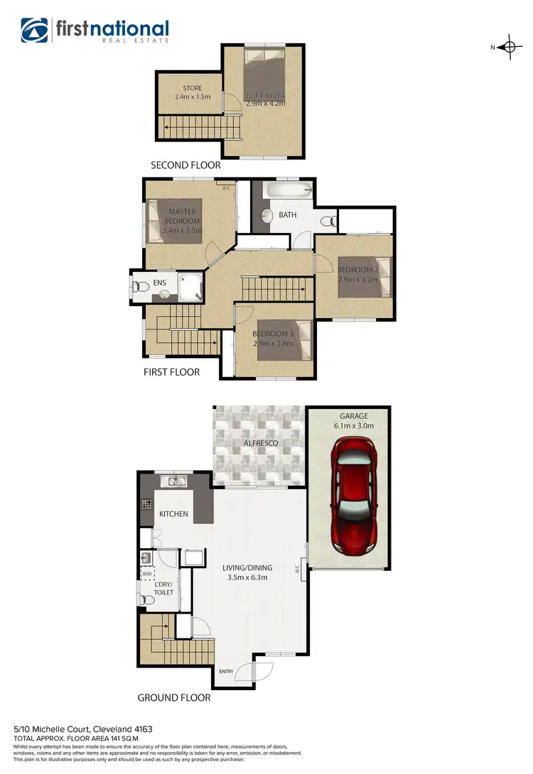 Floorplan of Homely townhouse listing, 5/10 Michelle Court, Cleveland QLD 4163