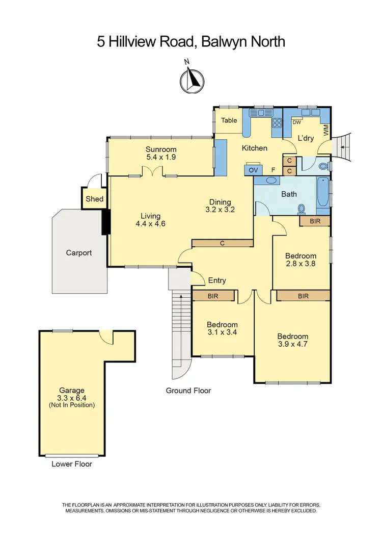 Floorplan of Homely house listing, 5 Hillview Road, Balwyn North VIC 3104