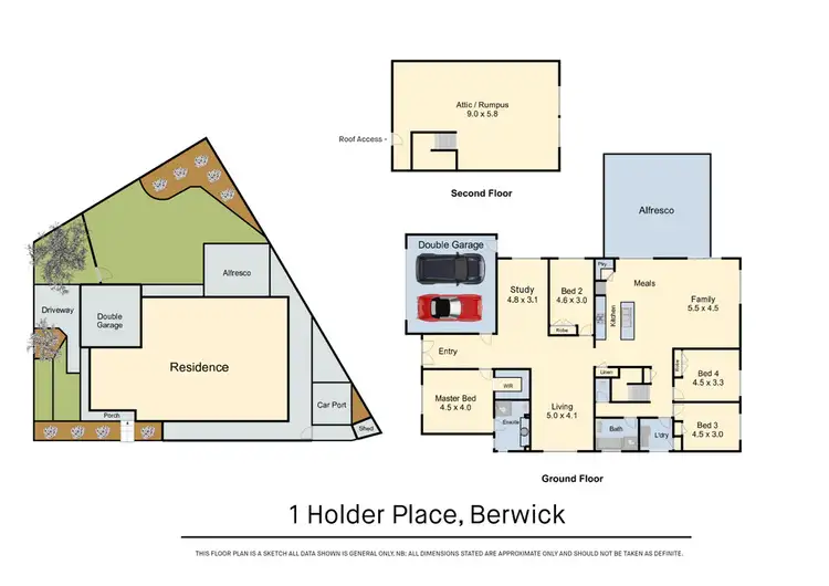 Floorplan of Homely house listing, 1 Holder Place, Berwick VIC 3806