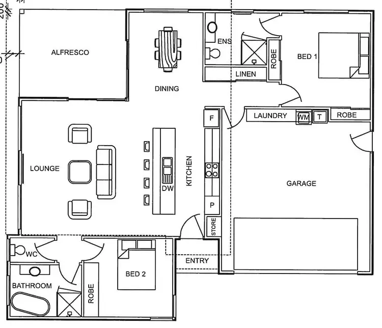 Floorplan of Homely villa listing, 2/1 Paulownia Street, Latrobe TAS 7307