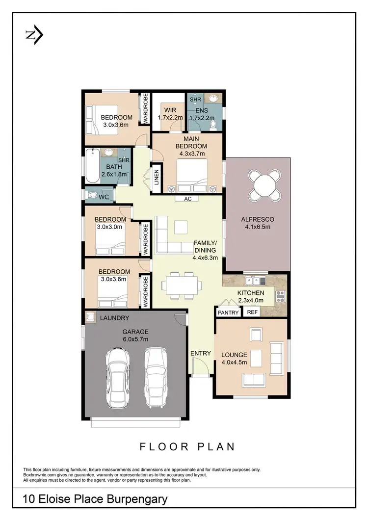 Floorplan of Homely house listing, 10 Eloise Place, Burpengary QLD 4505