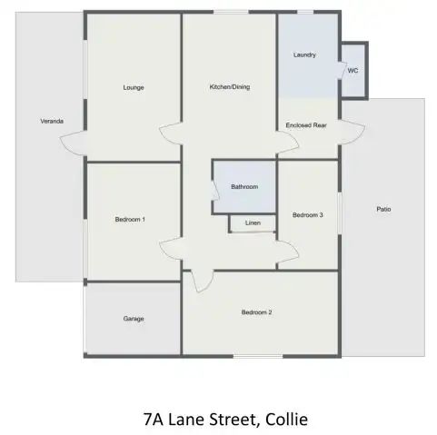 Floorplan of Homely house listing, 7A Lane Street, Collie WA 6225