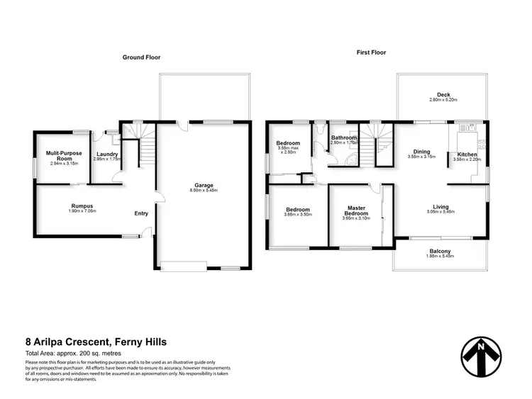 Floorplan of Homely house listing, 8 Arilpa Crescent, Ferny Hills QLD 4055
