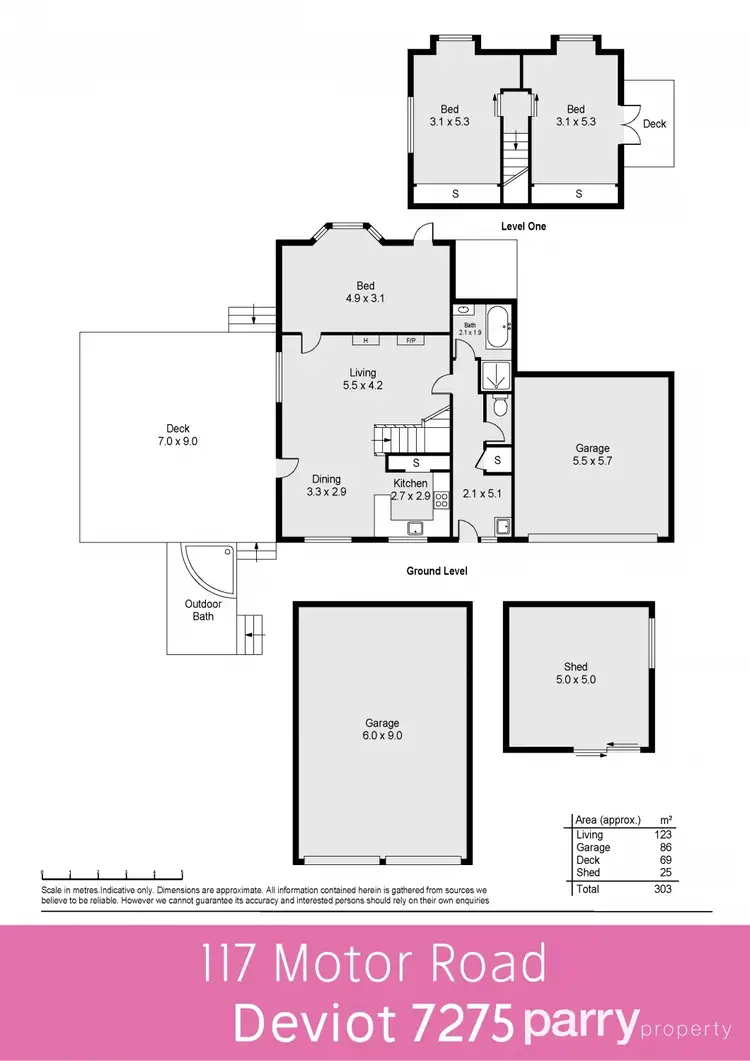 Floorplan of Homely house listing, 117 Motor Road, Deviot TAS 7275