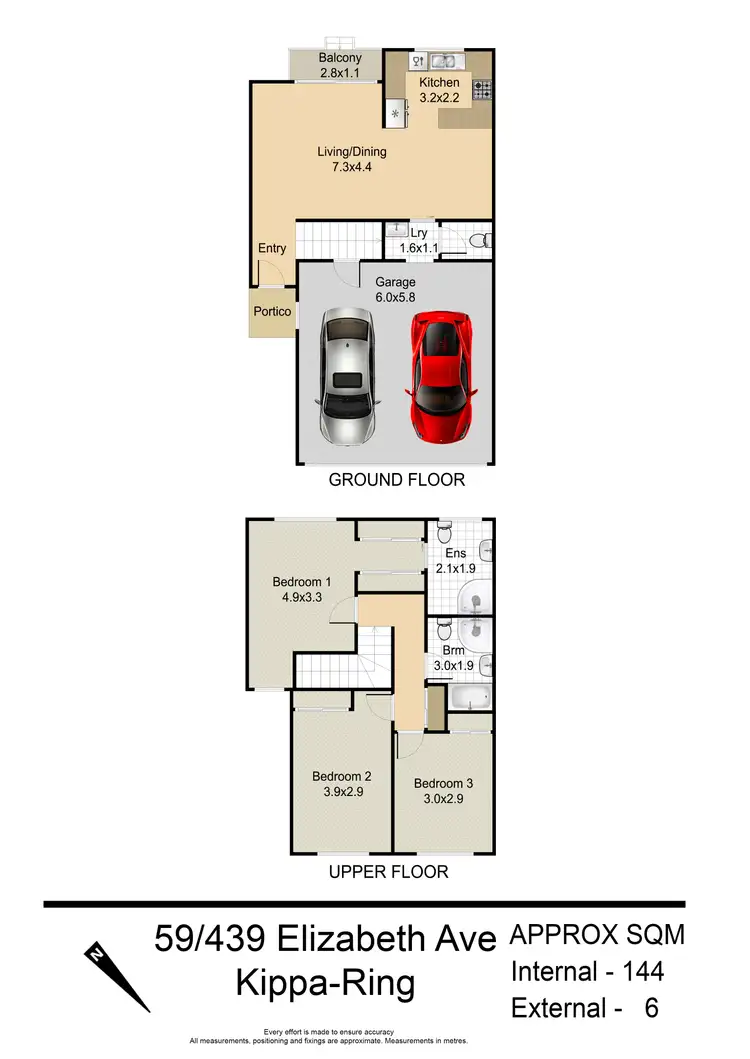 Floorplan of Homely townhouse listing, 59/439 ELIZABETH AVENUE, Kippa-Ring QLD 4021