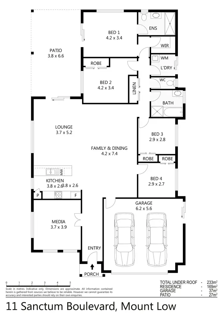 Floorplan of Homely house listing, 11 Sanctum Boulevard, Mount Low QLD 4818
