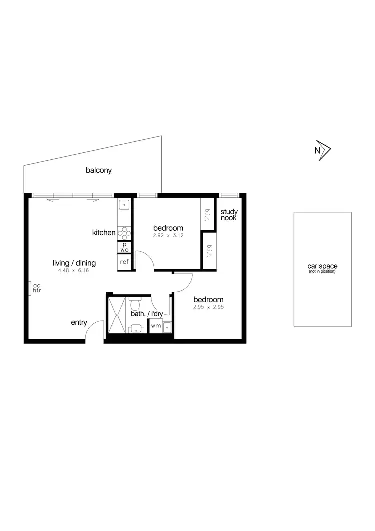 Floorplan of Homely apartment listing, 204 /112-114 Pier Street, Altona VIC 3018