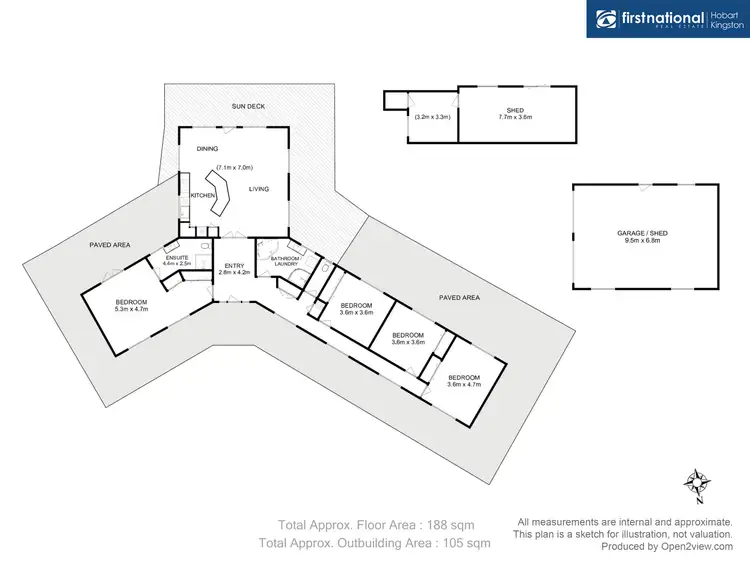 Floorplan of Homely house listing, 41 Denehey Road, Kingston TAS 7050