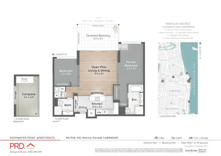 Floorplan of Homely apartment listing, 89/326 Marine Parade, Labrador QLD 4215