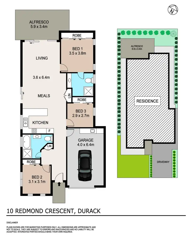Floorplan of Homely house listing, 10 Redmond Crescent, Durack NT 830