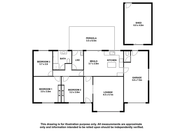 Floorplan of Homely house listing, 1 Tanglewood Crescent, Mount Gambier SA 5290
